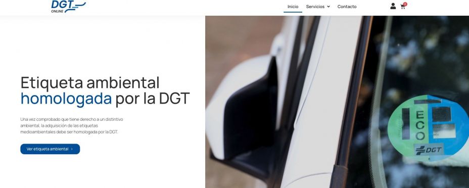 Cuidado con esta web que simula ser la DGT para cobrarte 9 euros por la etiqueta ambiental