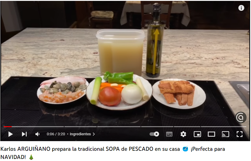 Karlos ARGUIÑANO prepara la tradicional SOPA de PESCADO en su casa 🥣 ¡Perfecta para NAVIDAD! 🎄