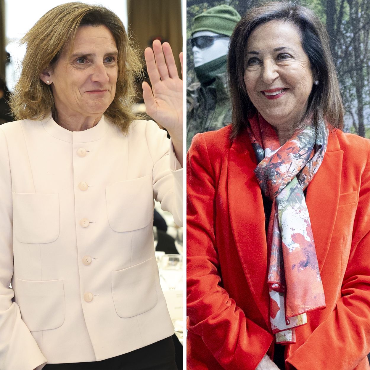 La vicepresidenta Ribera y la ministra Robles, números 2 y 4 de la lista del PSOE por Madrid