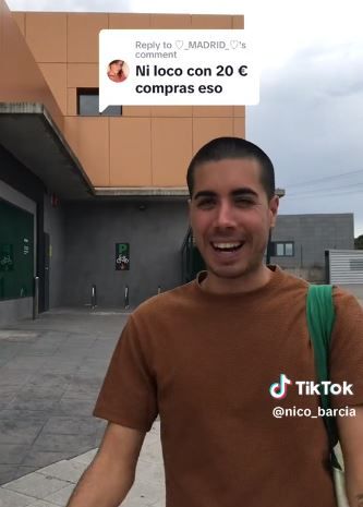 Un usuario muestra todo lo que se puede comprar con tan solo 20 euros en Mercadona. Foto: TikTok