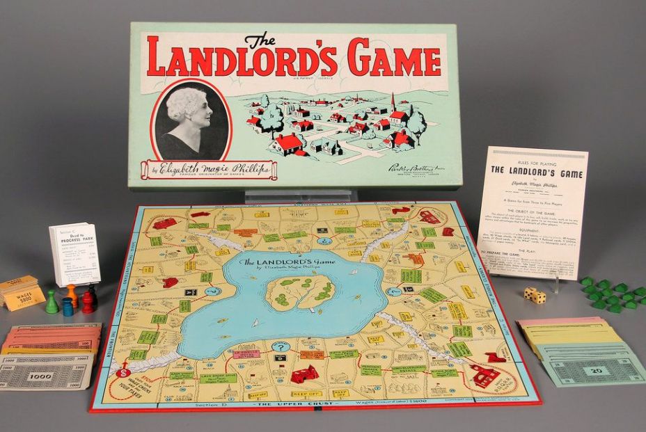 The Landlord's Game. Fuente: Historias de la historia The Landlord's Game. Fuente: Historias de la historia