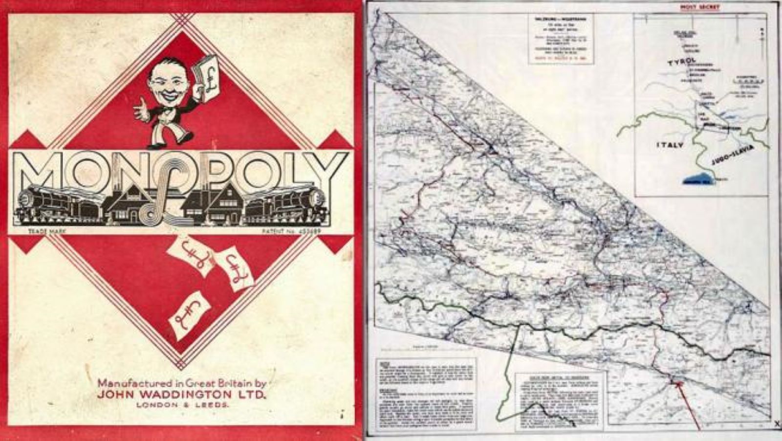 Monopoly como vía de escape en la II Guerra Mundial. Fuente: La información Monopoly como vía de escape en la II Guerra Mundial. Fuente: La información