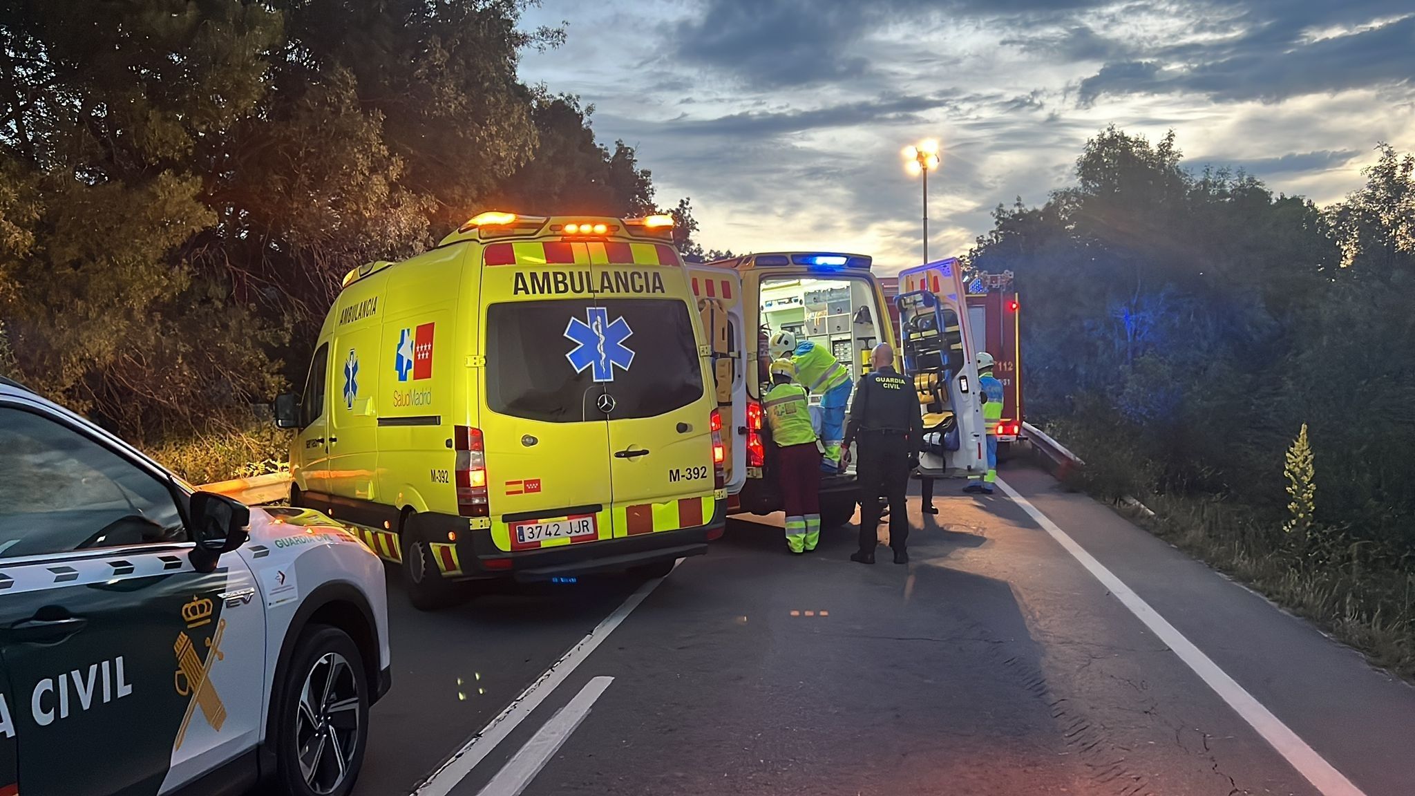 La historia detrás del accidente de tráfico de Collado Villalba en el que han muerto cuatro jóvenes Foto: Europa Press