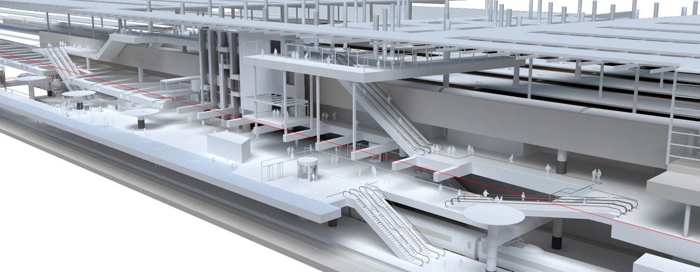 Así será la nueva estación pasante que conectará los AVE entre Atocha y Chamartín. Foto: Adif