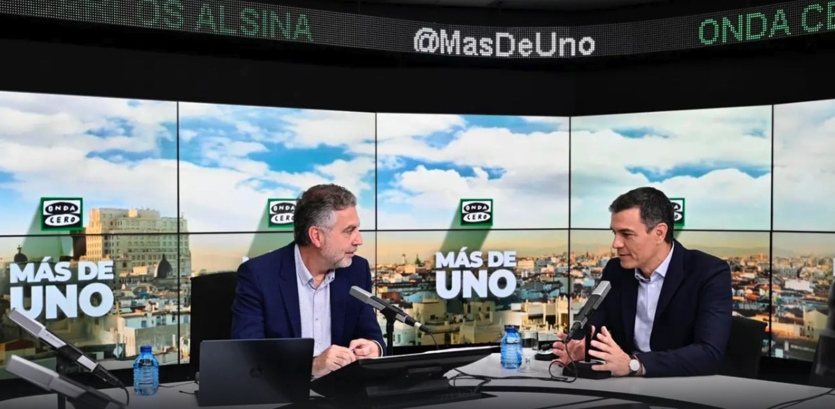 Pedro Sánchez entrevistado por Carlos Alsina en Onda Cero