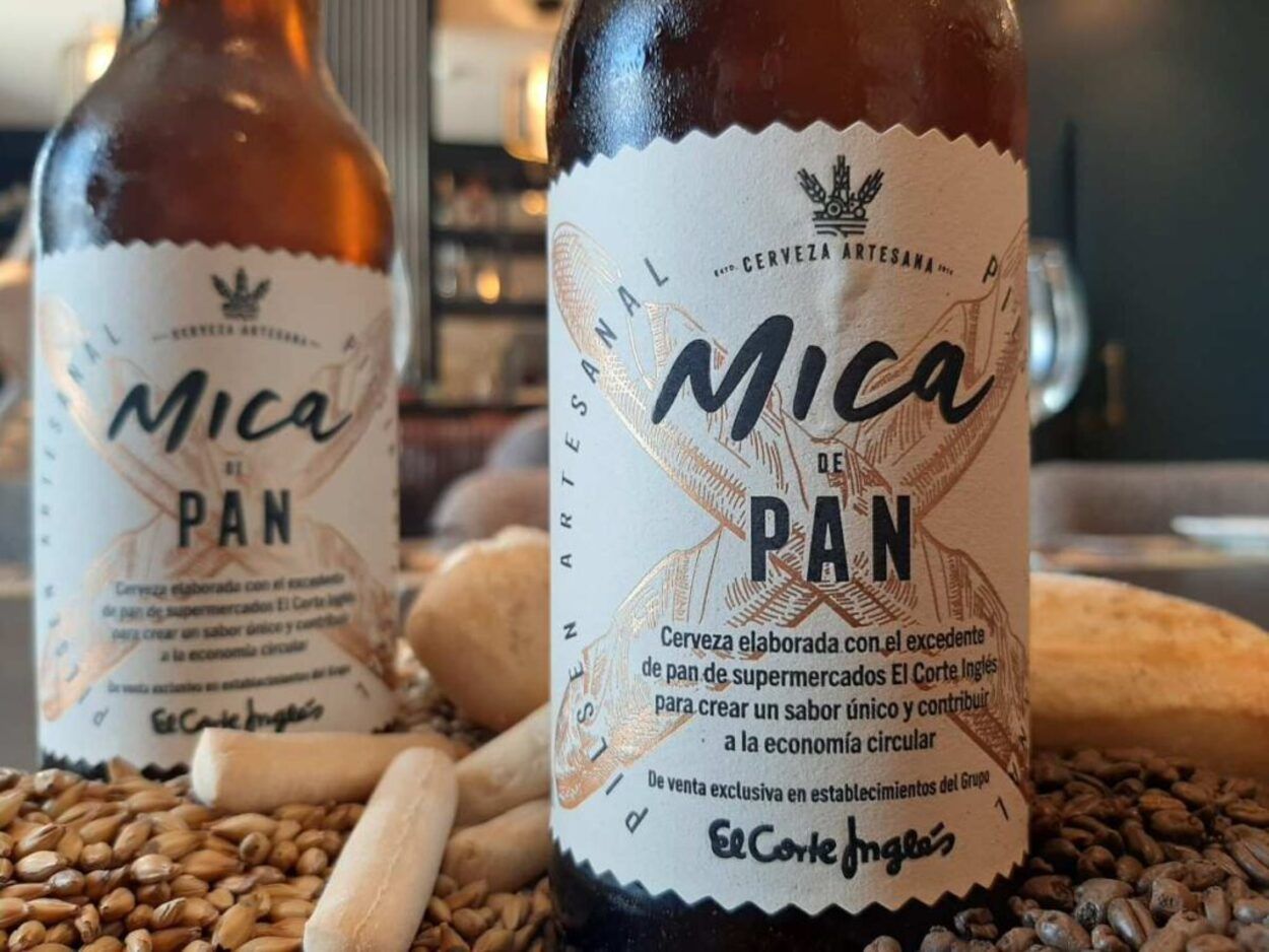 El Corte Inglés lanza una cerveza hecha con el pan que sobra en sus supermercados