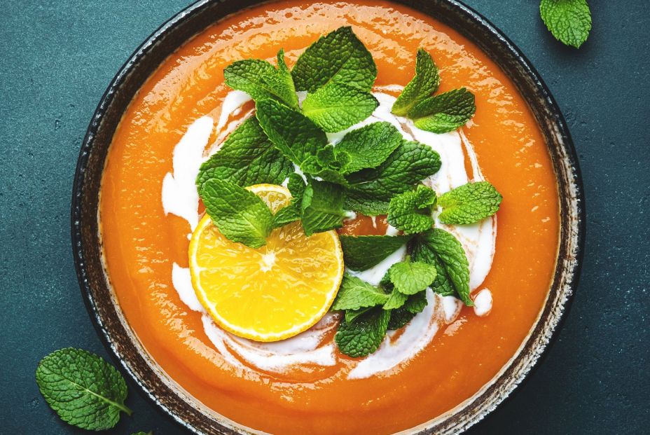 bigstock Sweet Vegan Pumpkin Soup With  465250265