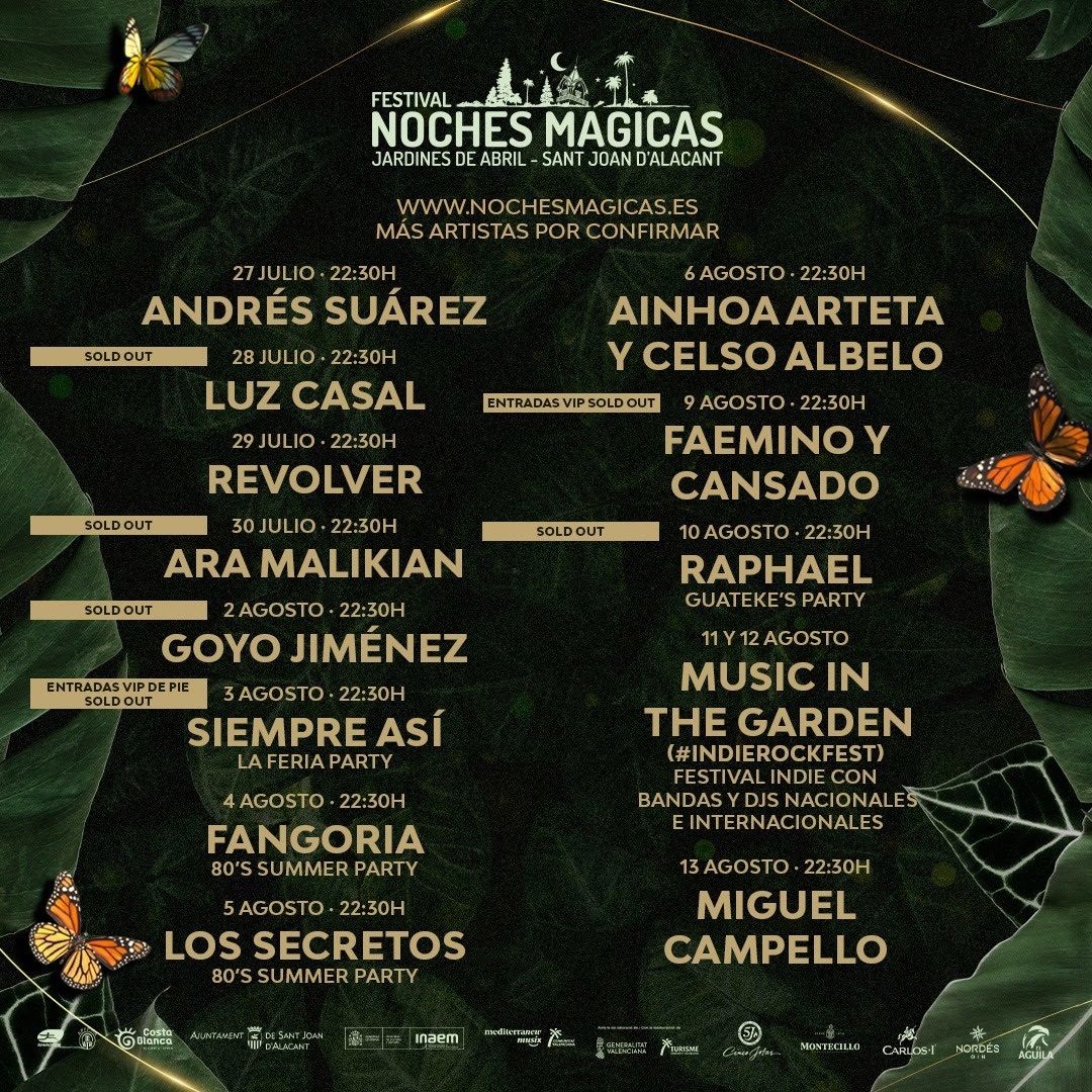 Cartel Festival Noches Mágicas Cartel Festival Noches Mágicas