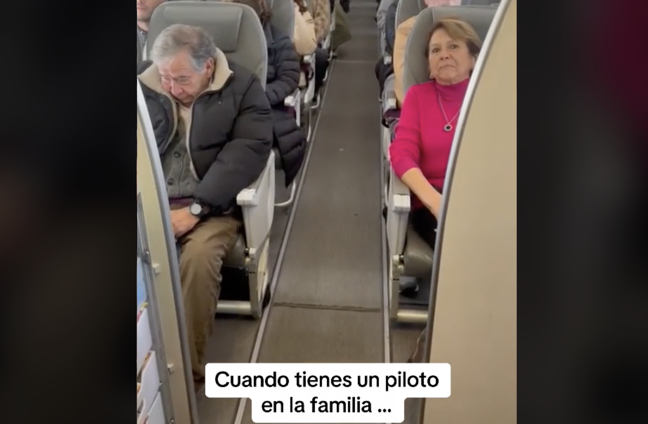 No podrás evitar emocionarte: cuando el piloto del avión es tu nieto y te dedica unas palabras