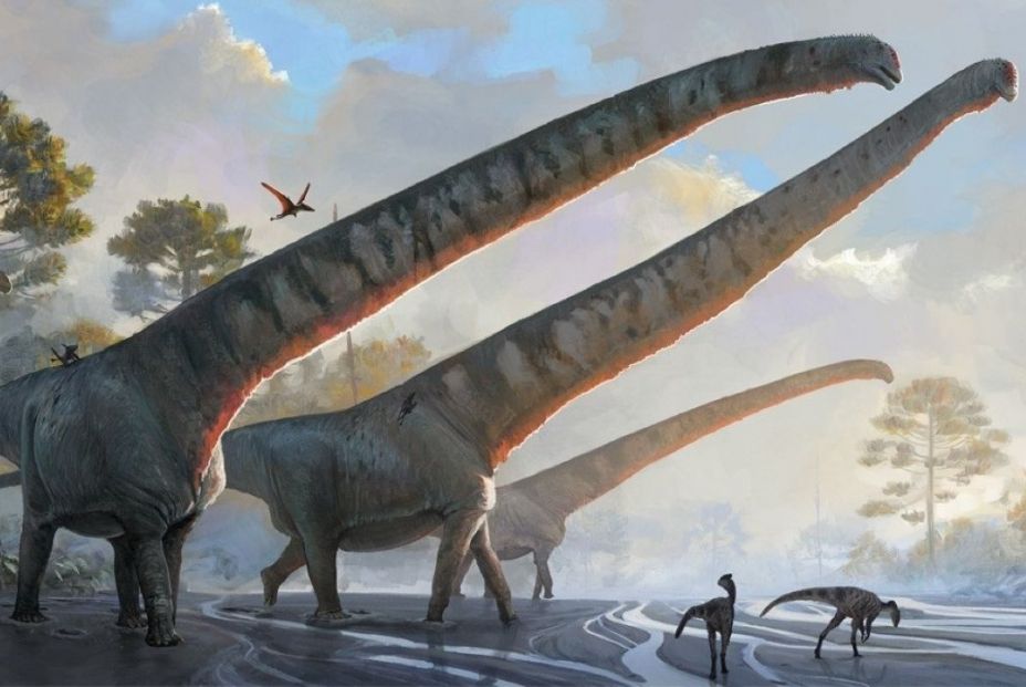 EuropaPress 5058363 sauropodo mamenchisaurus sinocanadorum sobresalia encima otros dinosaurios