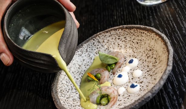 Nace Estrellas Gastro Fest, un festival "de alta cocina para todos los públicos". EuropaPress 4261441 plato guisantes restaurante fierro valencia conseguido primera estrella