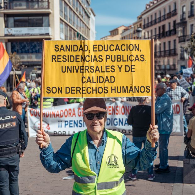 23J: los mayores exigen mejoras en sanidad, dependencia, acabar con el edadismo y pensiones dignas