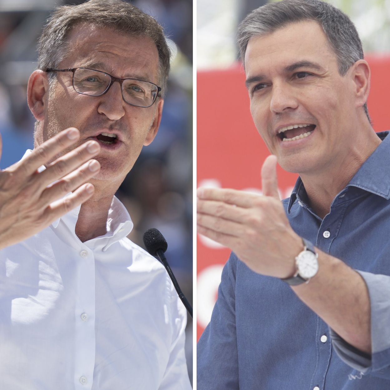 Arranca la campaña del 23J: Feijóo y el voto útil vs. Sánchez y su gira mediática por la remontada