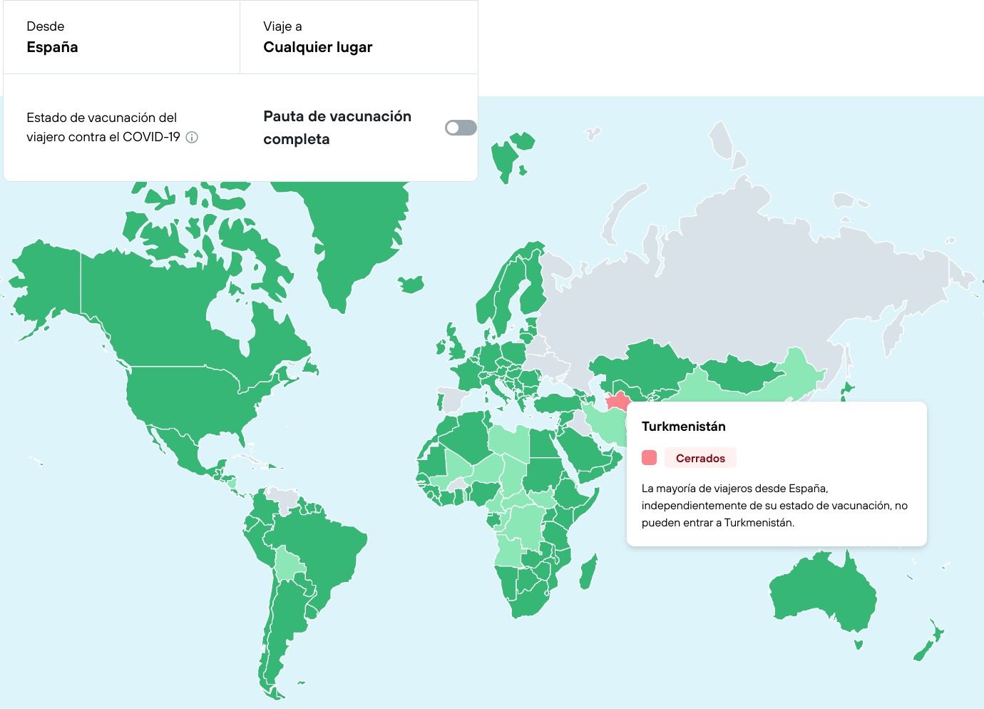 restricciones viajes