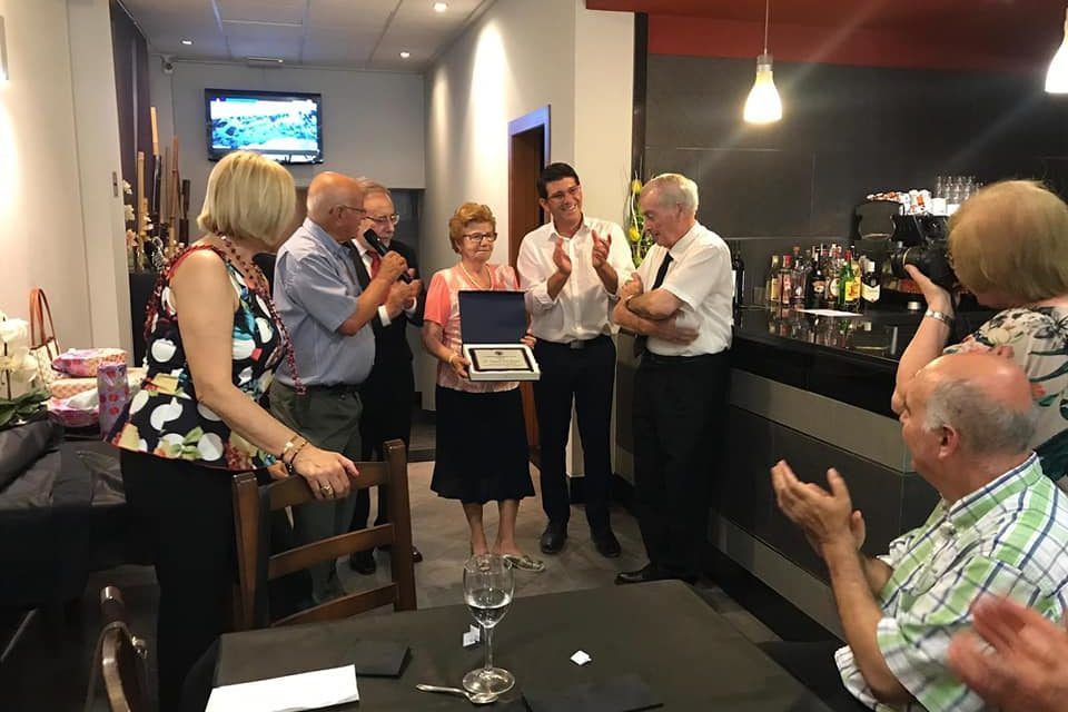 Homenaje a las presidentas de UDP de Ontinyent y Terrateig, Enriqueta Vidal y Emilia García