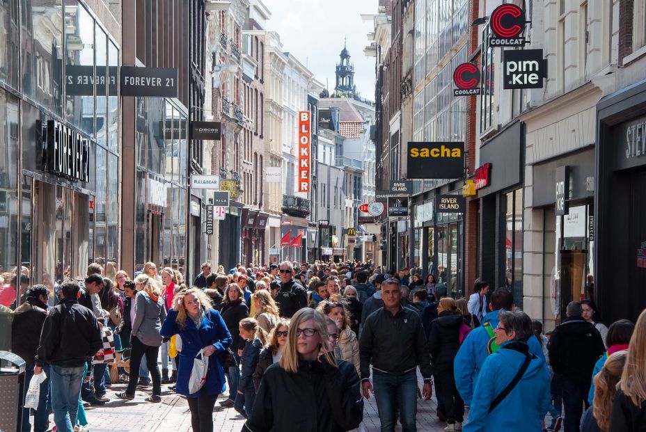 Kalverstraat, en Ámsterdam