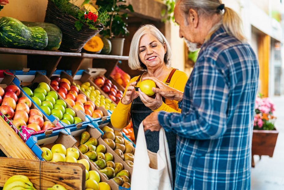 bigstock Senior Man Buying Fresh Fruits 475489433