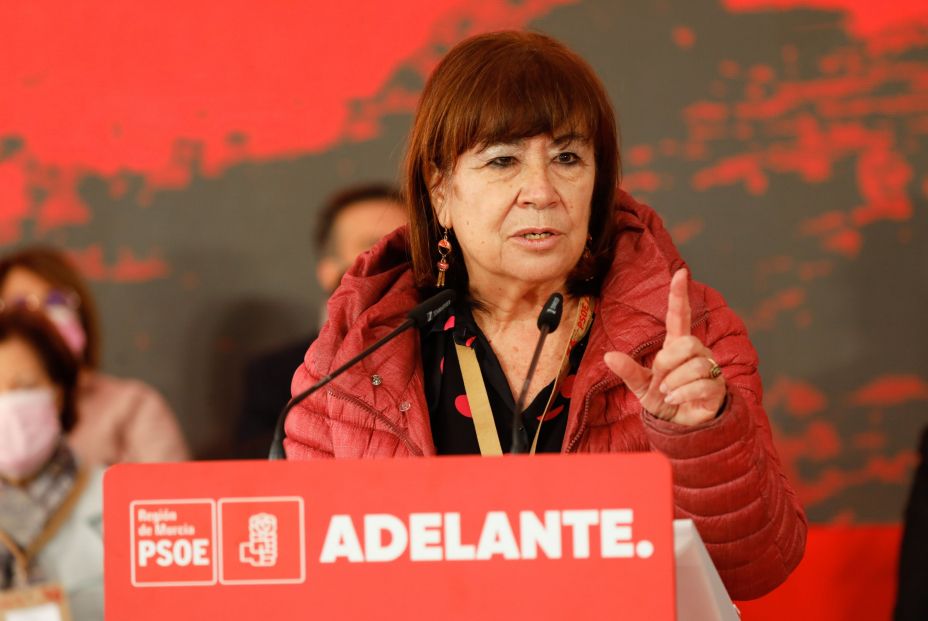 La presidenta del PSOE, Cristina Narbona