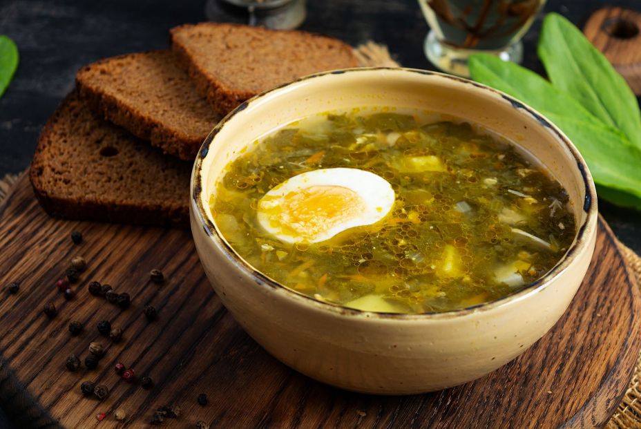 bigstock Green Soup With Sorrel Meat A 475764257