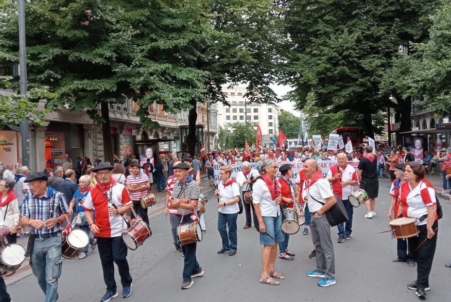 manifestacion penisionistas vascos 22 agosto 2022
