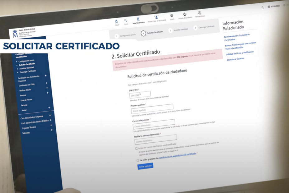 Novedades: así puedes obtener el certificado digital desde casa con una videollamada