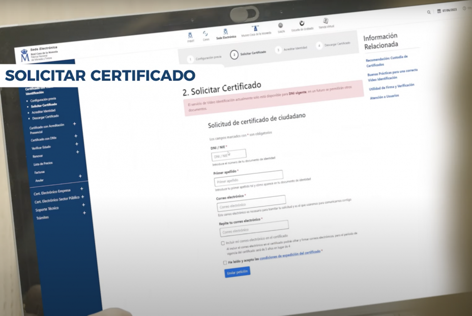 Cómo pedir e instalar el certificado digital en el móvil