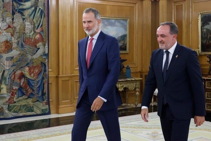 EuropaPress 5390254 rey felipe vi presidente upn javier esparza EuropaPress 5390254 rey felipe vi presidente upn javier esparza