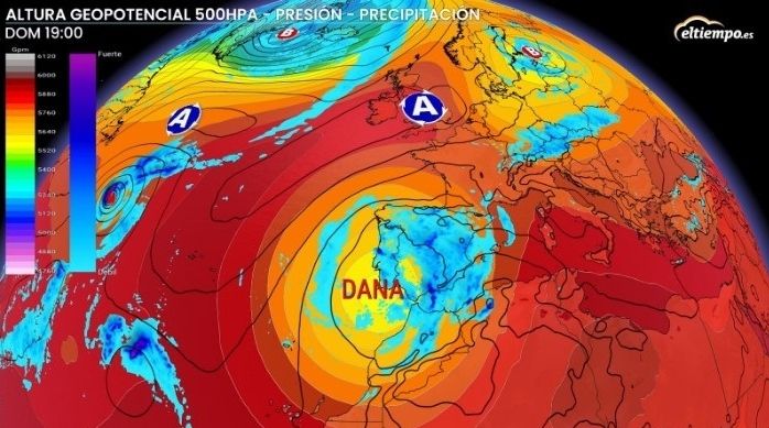 EuropaPress 5405112 ubicacion dana previsiones actuales sabado pasando mediodia (1)