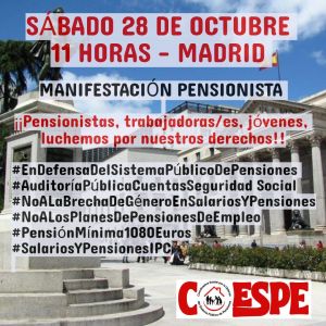 28 octubre manifestación Madrid