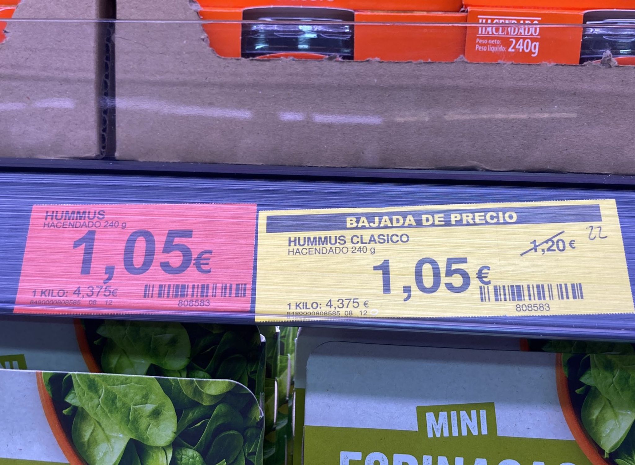 Mercadona explica la razón del doble etiquetado en sus productos rebajados. Foto: Twitter