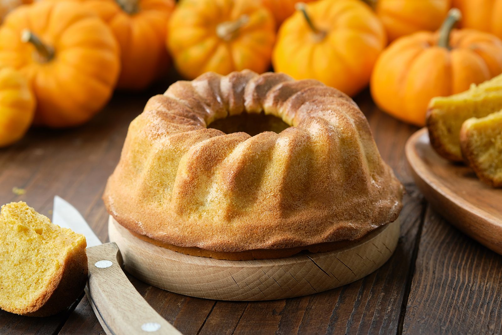 Receta de bizcocho de calabaza y una versión gourmet de tarta, con hinojo y palo dulce. Foto: Bigstock