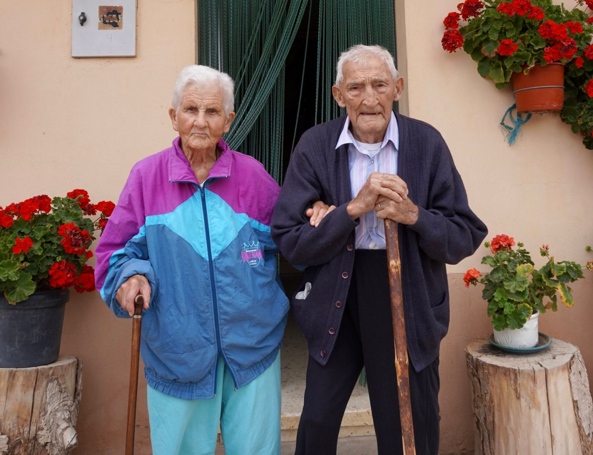 Un matrimonio de nonagenarios revela su secreto para una vida larga. Foto: Twitter