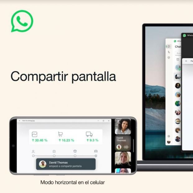 Compartir pantalla en WhatsApp ya es posible: así puedes hacerlo. Foto: Europa Press
