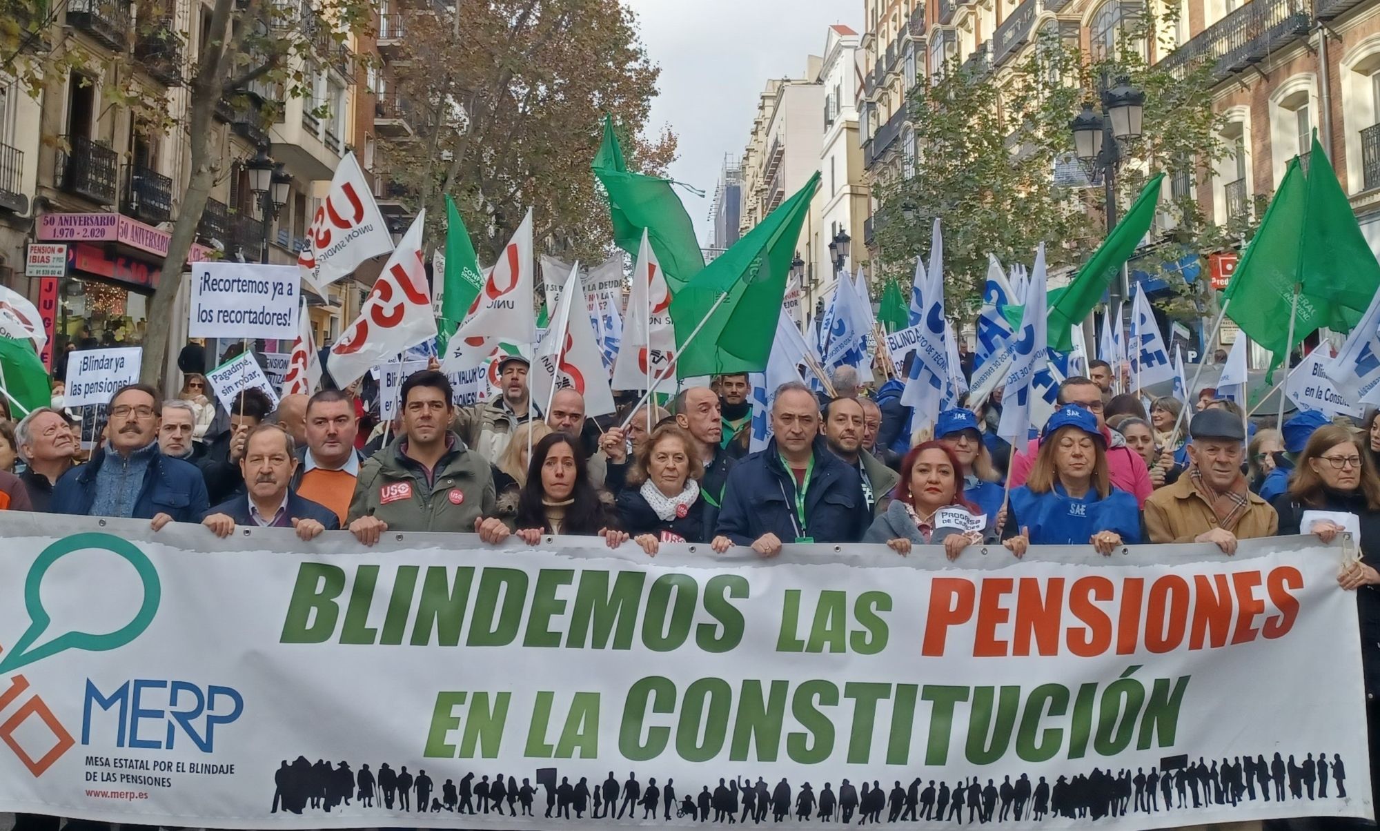 Los pensionistas se manifestarán por el blindaje constitucional durante la investidura de Feijóo