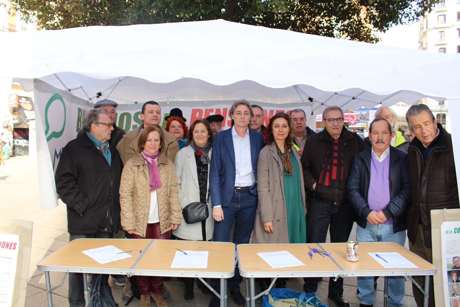 La teniente de alcalde, Marta Higueras, en la plaza de Callao.