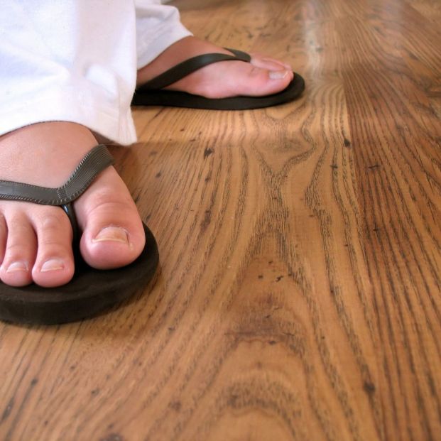 Chanclas para los pies en verano