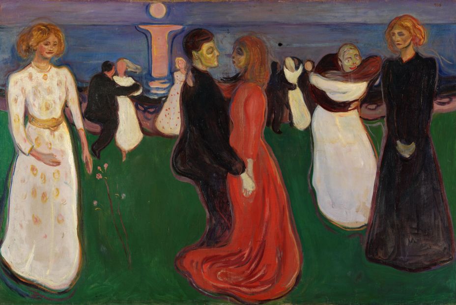 'La danza de la vida', Edvard Munch, óleo sobre lienzo, 1900, Museo de Arte Arquitectura y Diseño, Noruega.