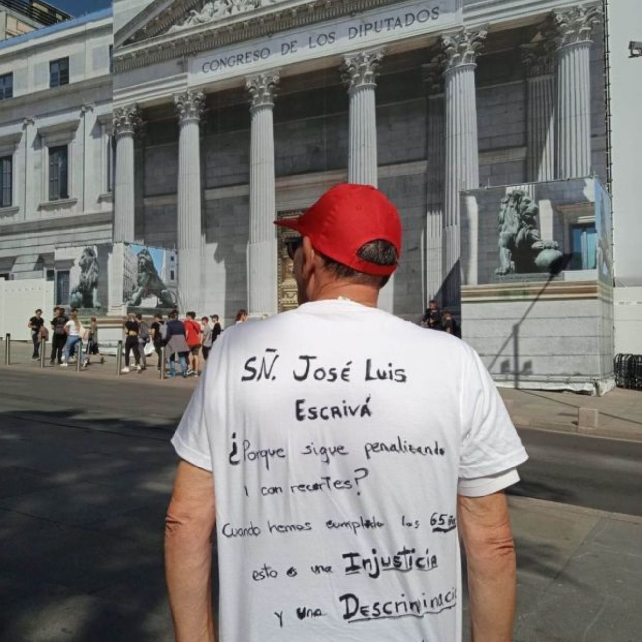 jubulado larga carrera protesta ante congreso diputados 