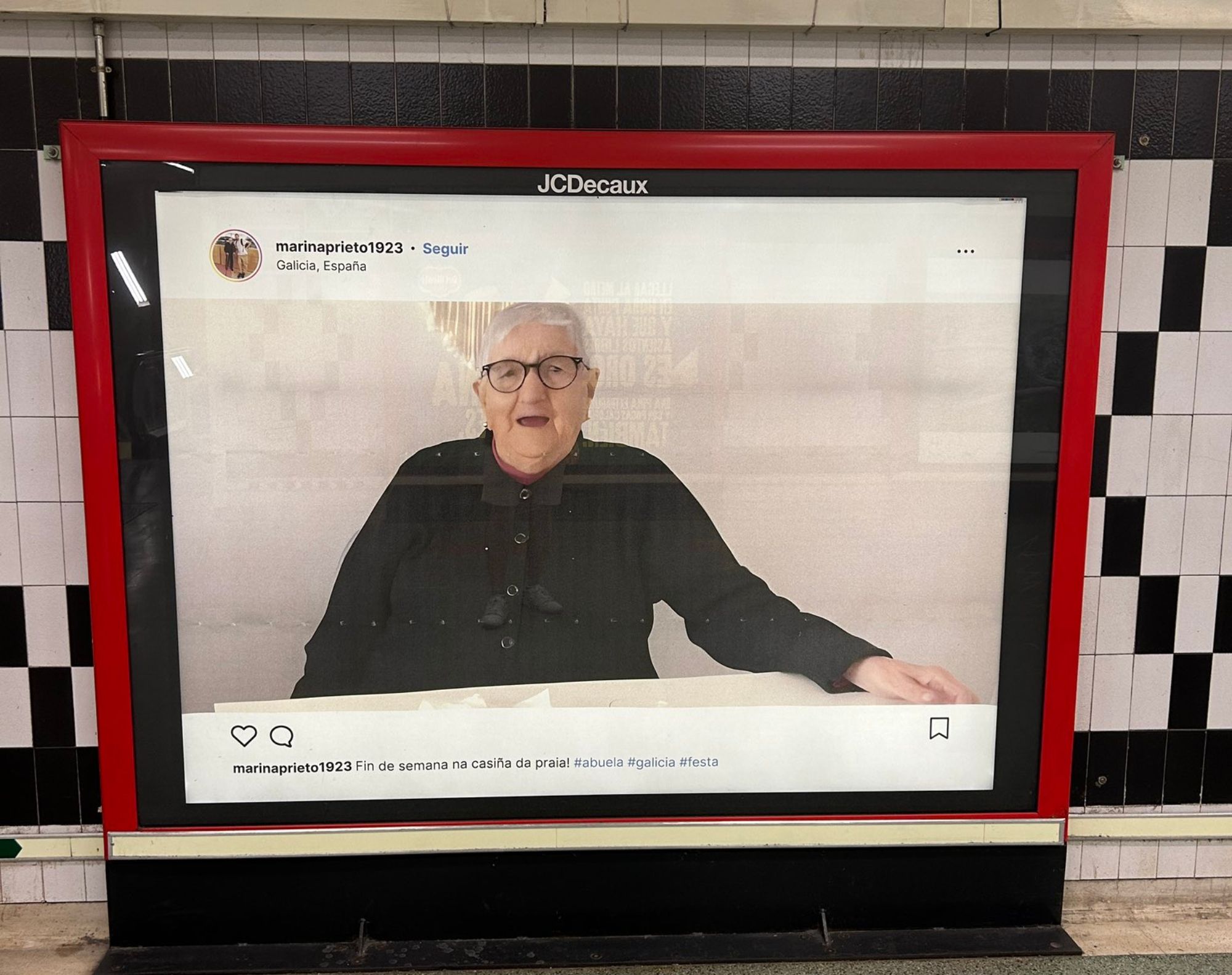 ¿Quién es Marina Prieto y por qué sus fotos están por todo el Metro de Madrid? Foto: Redes Sociales