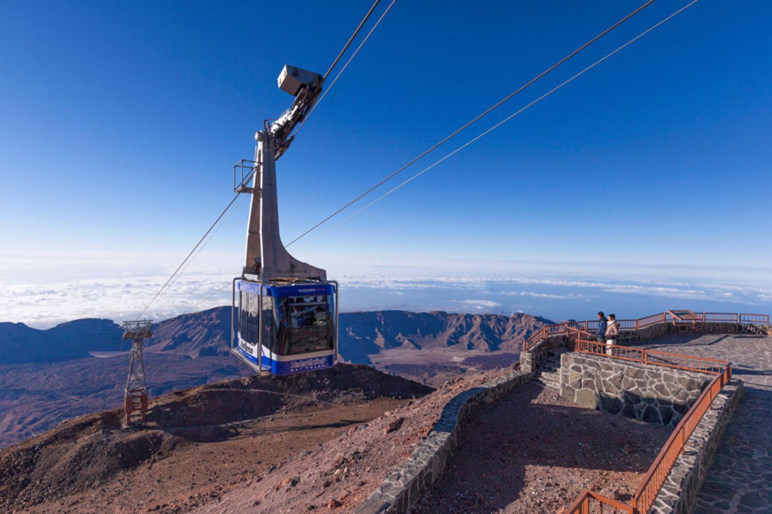 Teleférico en el Parque Nacional del Teide