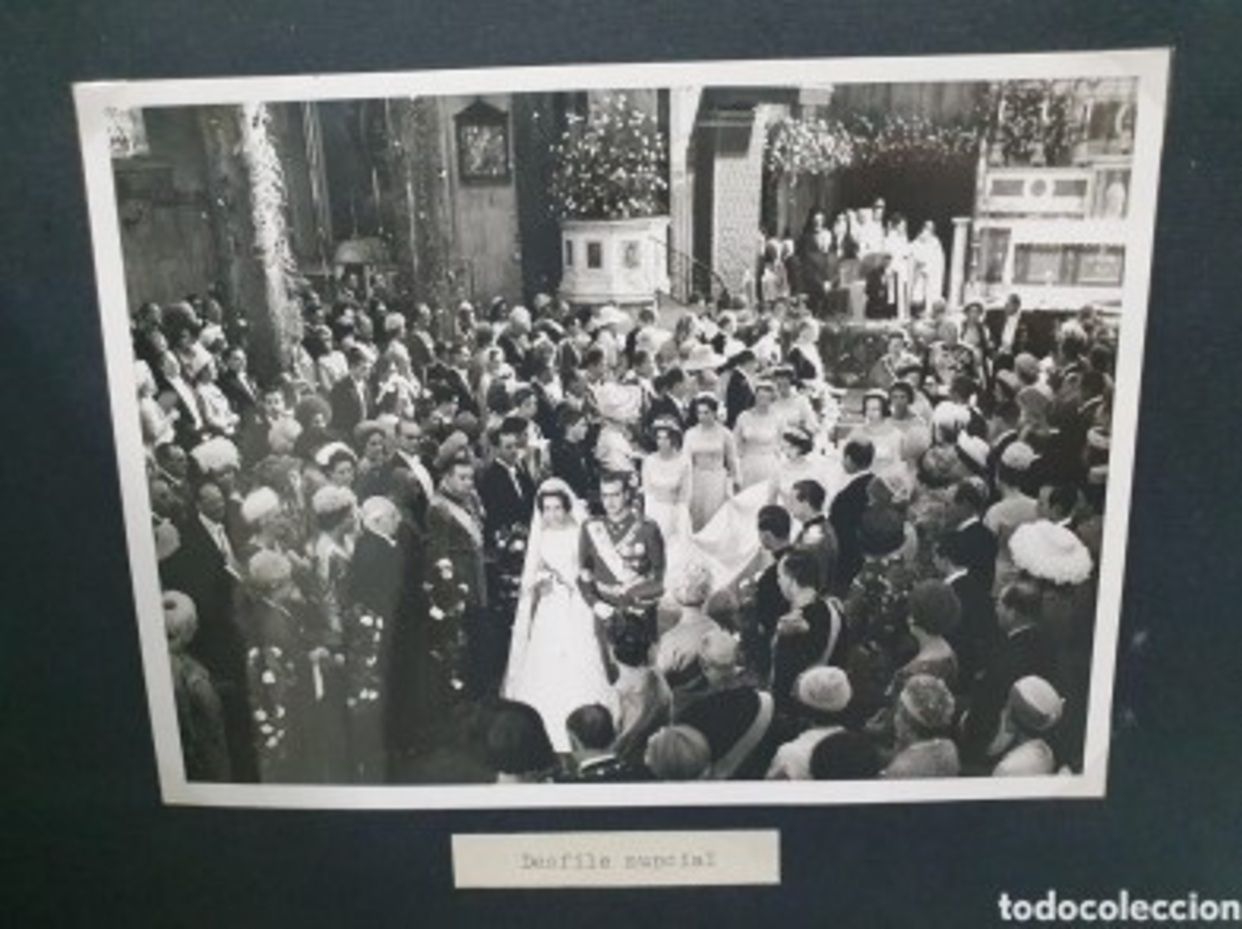 Salen a subasta fotografías inéditas de la boda de Juan Carlos I y Sofía