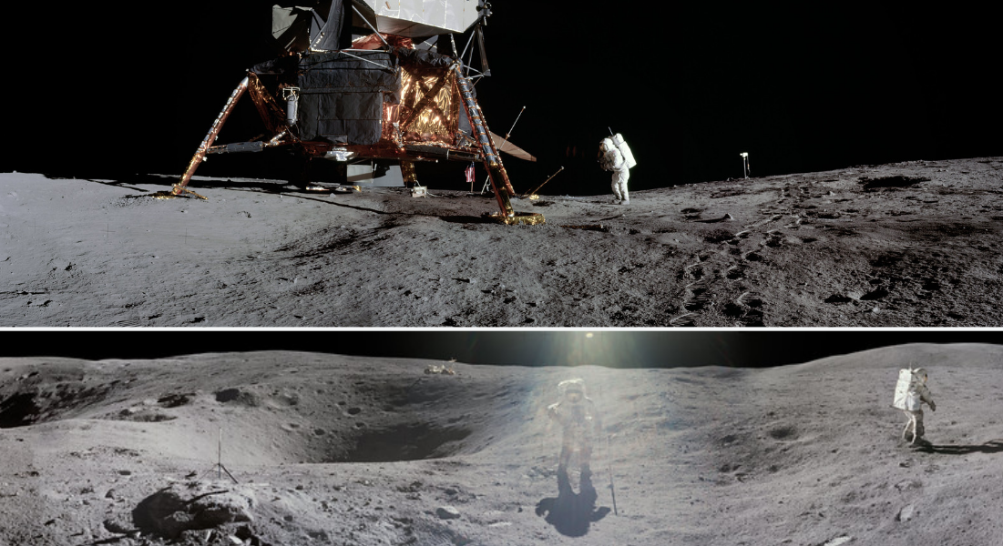 Las panorámicas de la Luna