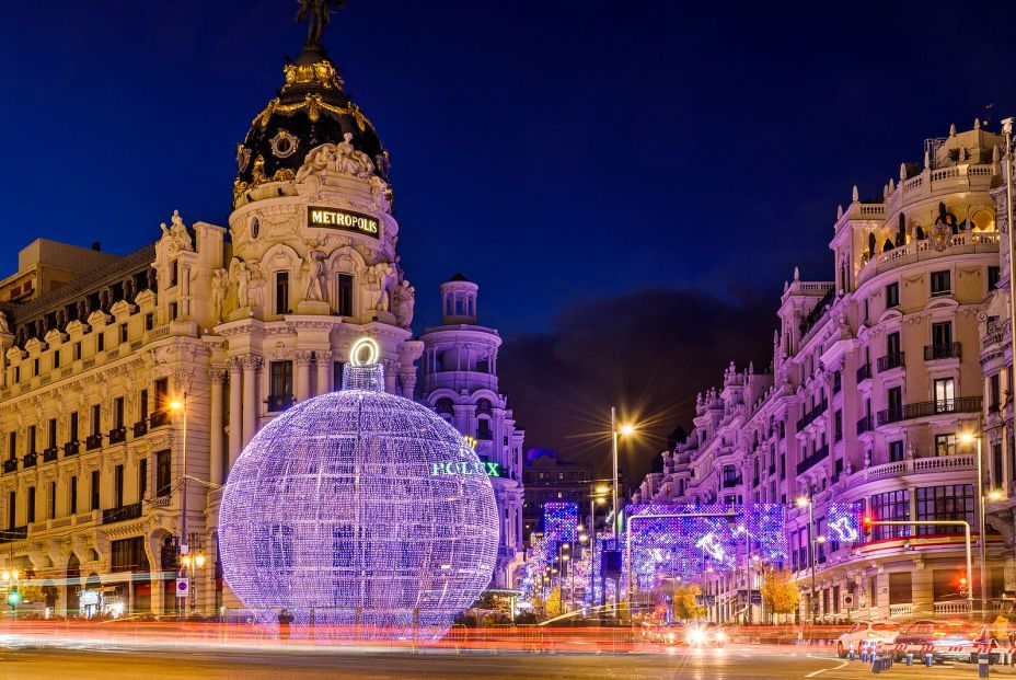 Gran Vía se convierte en un "jardín de invierno" en Navidad 