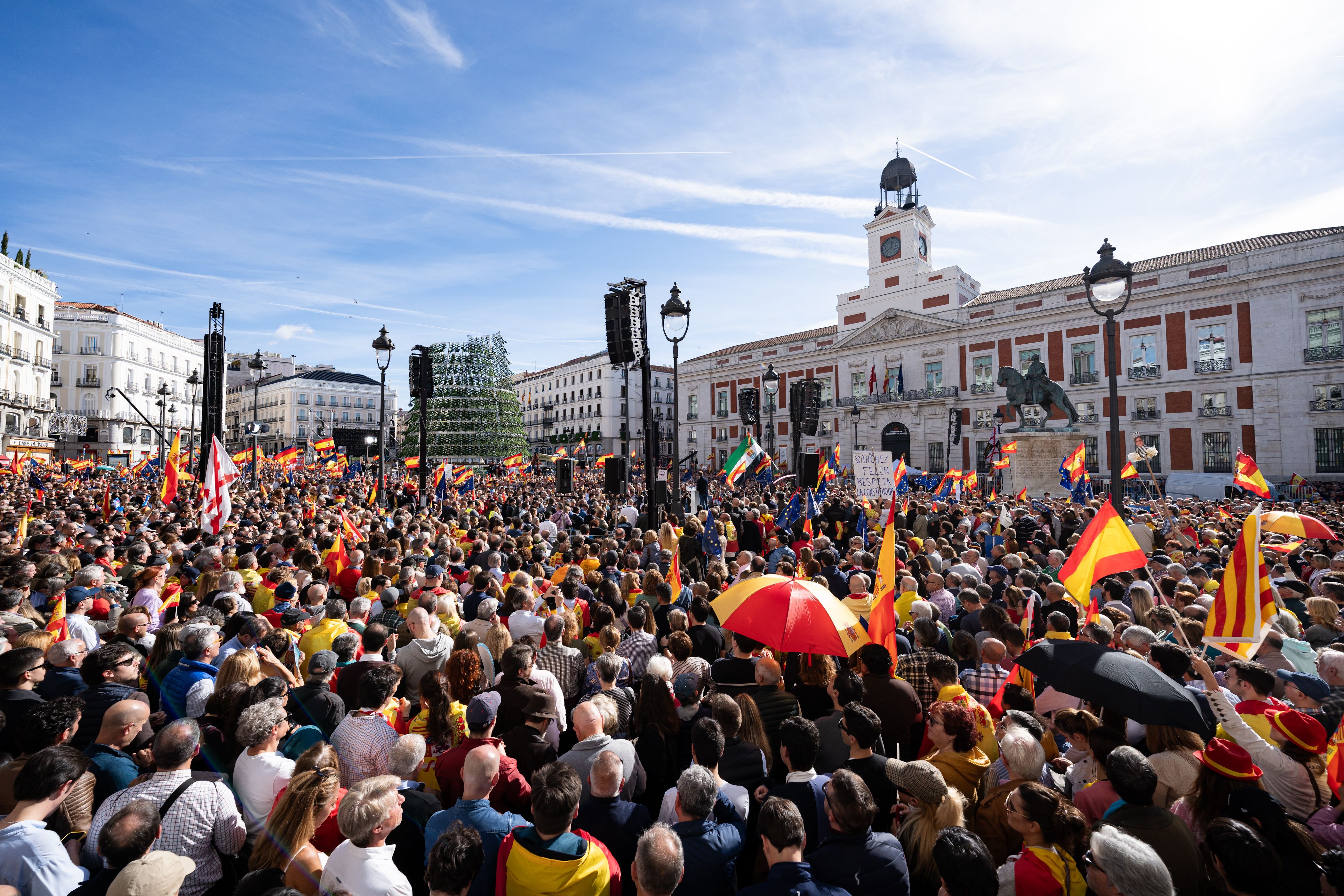 EuropaPress 5571158 miles manifestantes concentracion contra amnistia puerta sol 12 noviembre