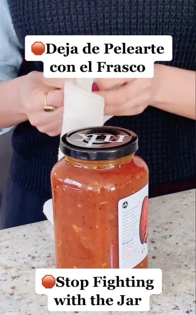 Truco abrir tarros Truco abrir tarros