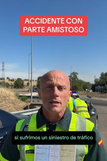 Parte amistoso tras un accidente: los consejos de la Guardia Civil para rellenarlo correctamente. Foto: TikTok