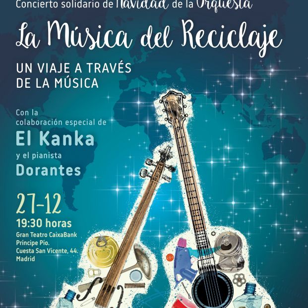 “La Música del Reciclaje” vuelve a Madrid con su concierto solidario de Navidad