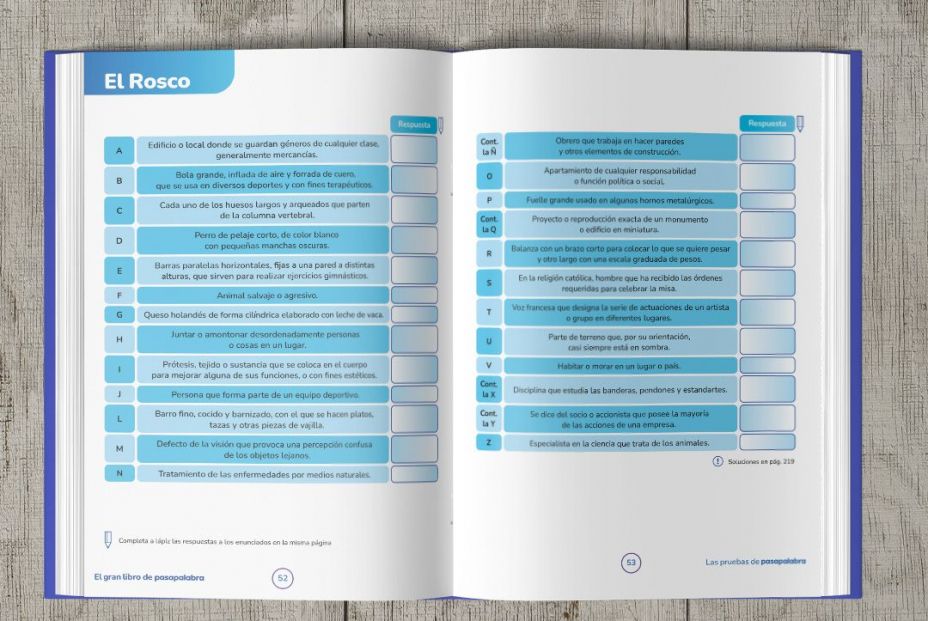 Pon a prueba tu agilidad mental con 'El gran libro de Pasapalabra' Pon a prueba tu agilidad mental con 'El gran libro de Pasapalabra'