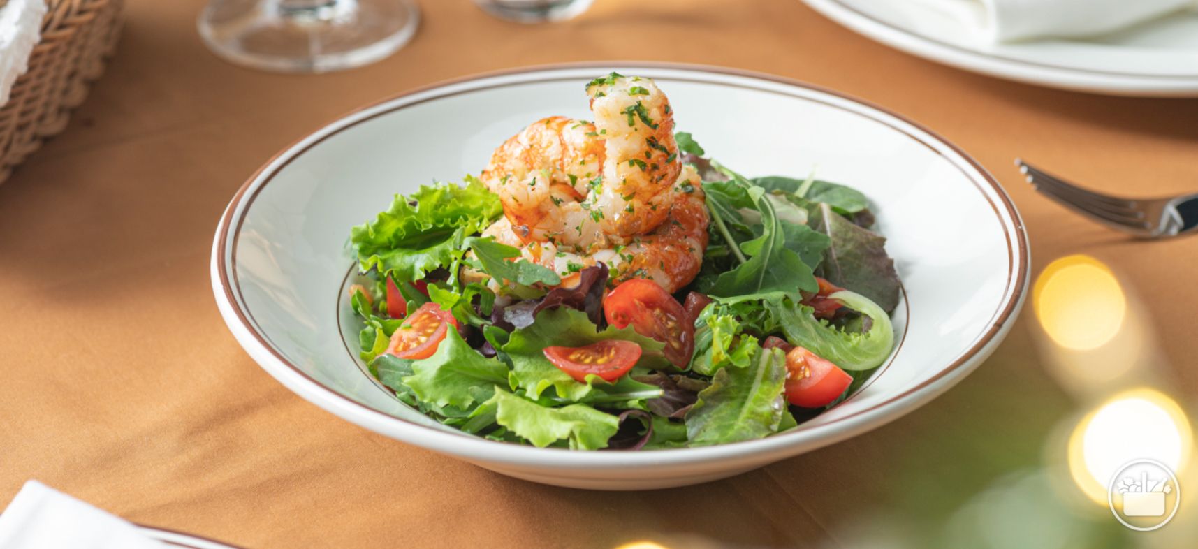 Receta de ensalada templada de gambones