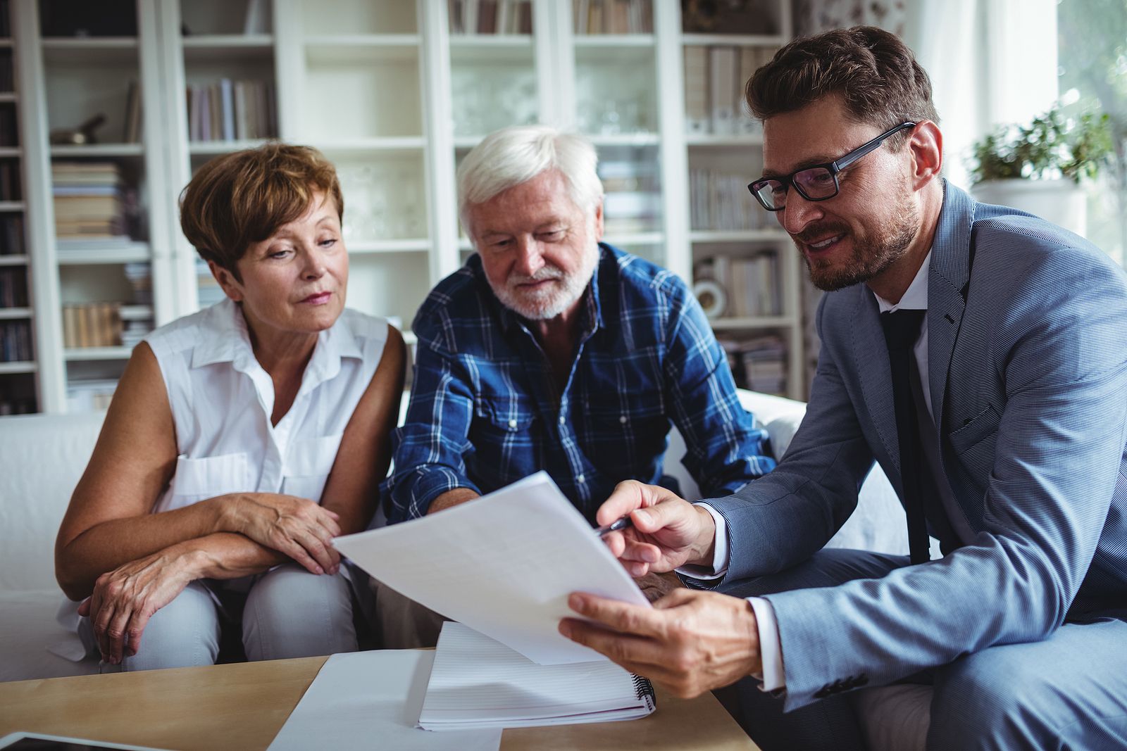 bigstock Senior couple planning their i 156029663